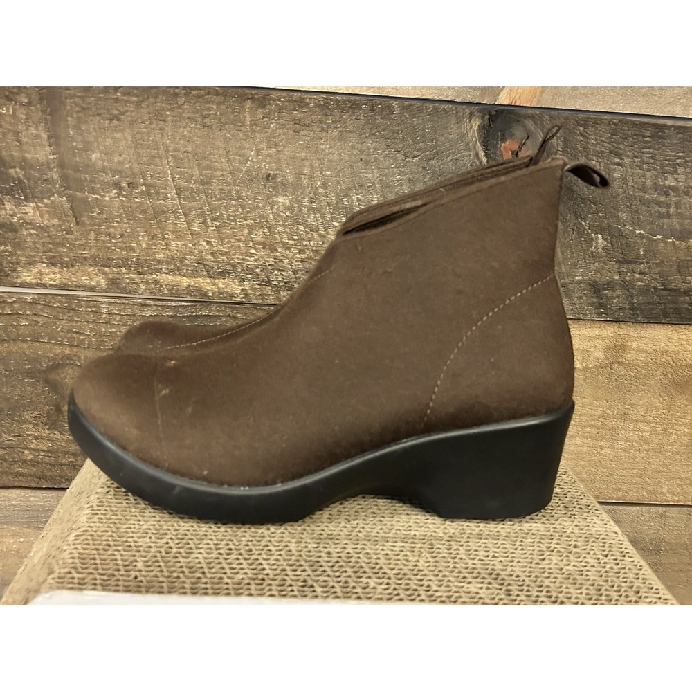 ALEGRIA Pull On Comfort Boots BROWN NADYA‎  FLEECE 38/8